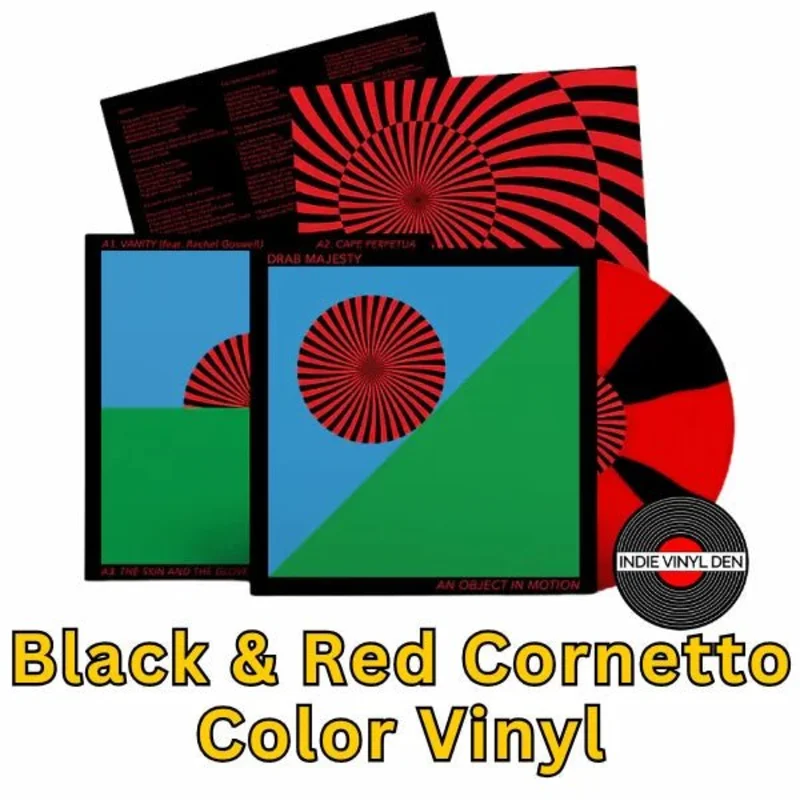 Drab Majesty - An Object In Motion - Black & Red Cornetto Color Vinyl