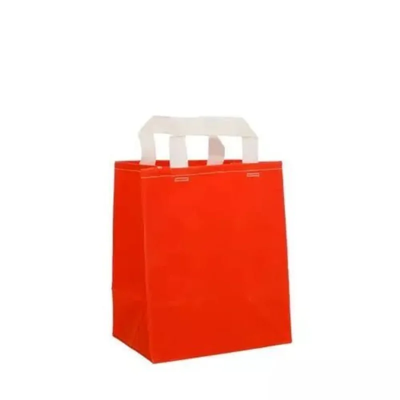 Eco-Friendly Grocery/Record Tote Bag, Orange