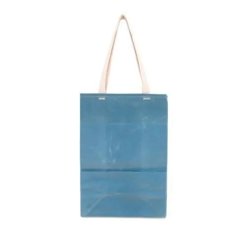 Eco-Friendly Grocery/Record Tote Bag, Sky Blue