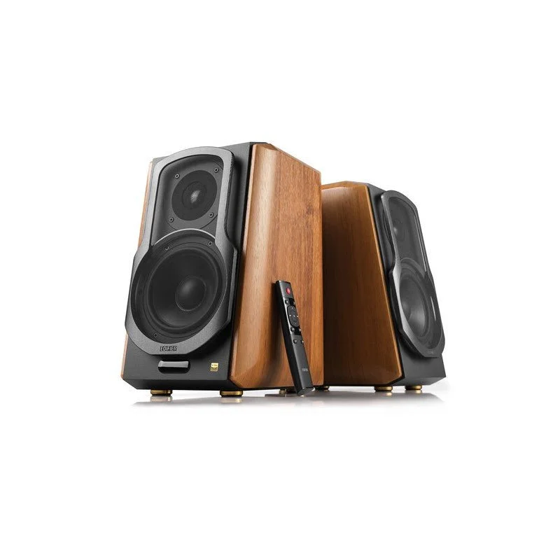Edifier - Powered Bluetooth 5.0 Wireless Active Bookshelf Speakers