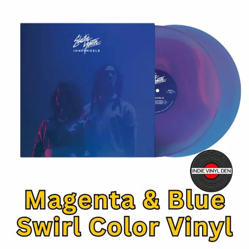 Electric Youth - Innerworld (10th Anniversary) - Magenta & Blue Swirl 2LP Vinyl Record