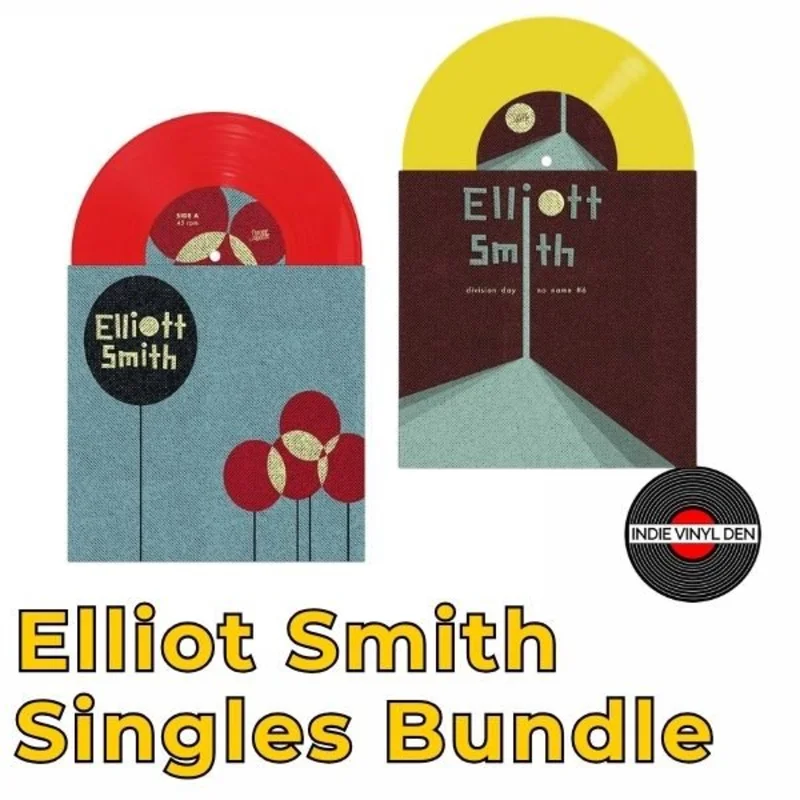 Elliott Smith - Division Day / Pretty (Ugly Before) - 7" Single Color Vinyl Bundle