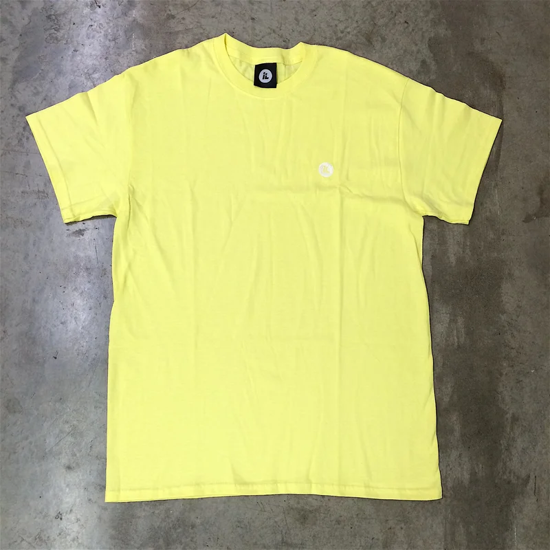 Embroidered IL Dot Logo Tee (Cornsilk Yellow)