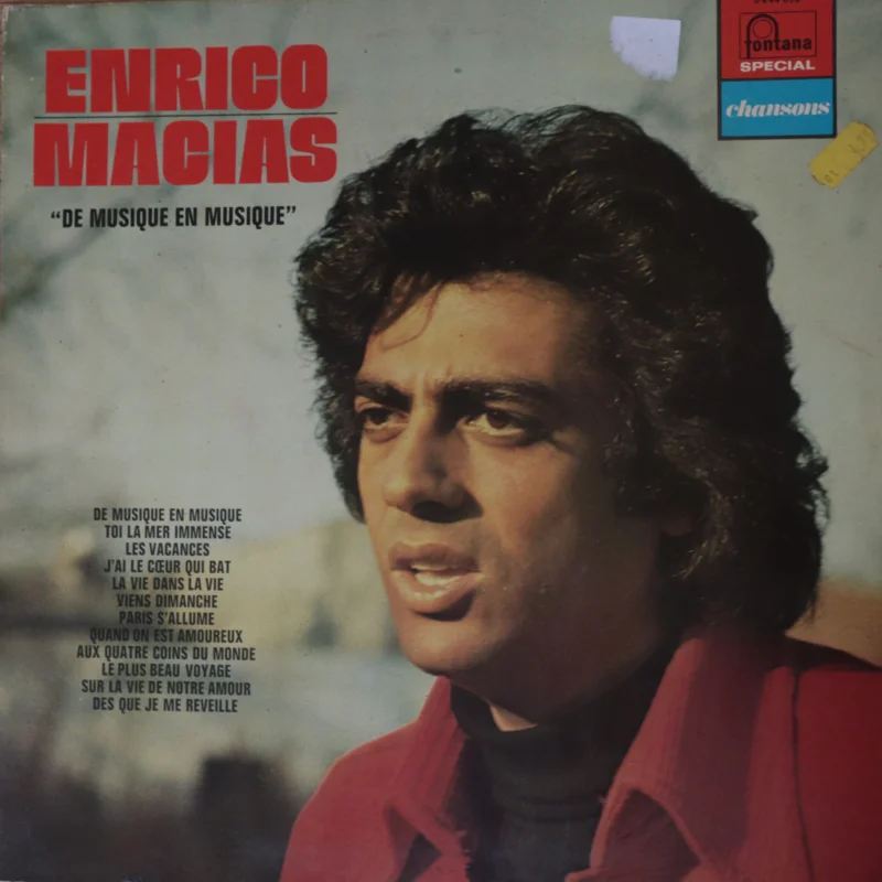 Enrico Macias - De Musique En Musique ( (Used Vinyl - VG+) VJ Marketplace