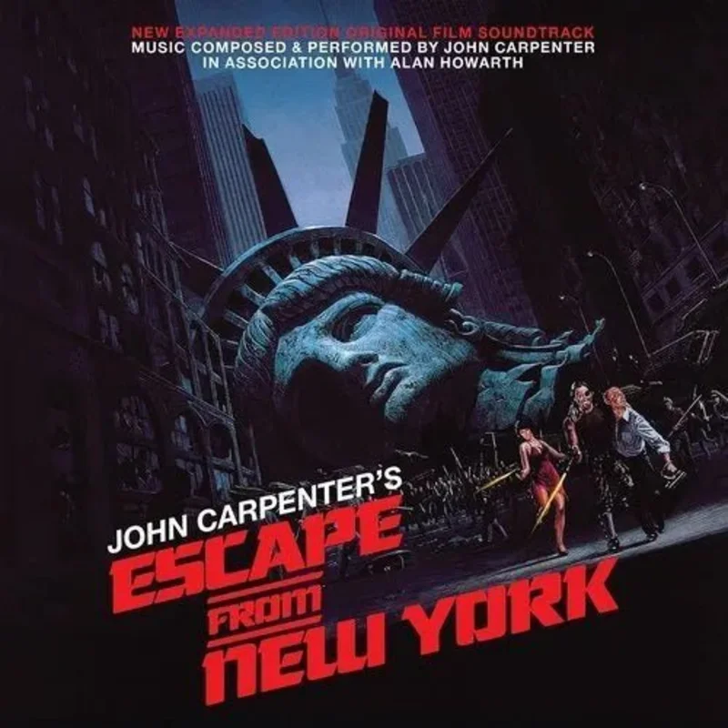 Escape From New York - Original Movie Soundtrack by John Carpenter - Transparent Red Color Vinyl 2LP