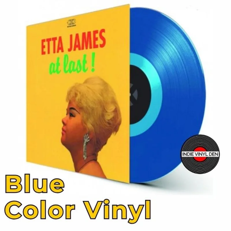 Etta James - At Last! - Blue Color Vinyl Record
