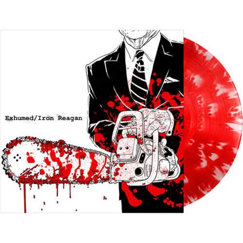 Exhumed / Iron Reagan (Red/White/Splatter Limited Edition Vinyl) (Pre Order)