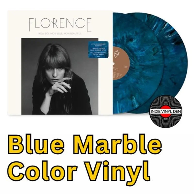 Florence + The Machine - How Big, How Blue, How Beautiful (10th Anniversary) - Blue Marble Vinyl Record