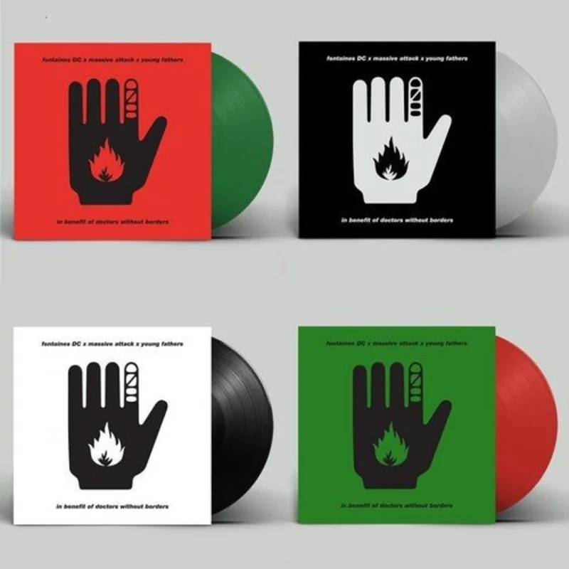 Fontaines D.C./Massive Attack/Young Fathers - Ceasefire: In Benefit of Doctors Without Borders (Random Color) Vinyl 12"