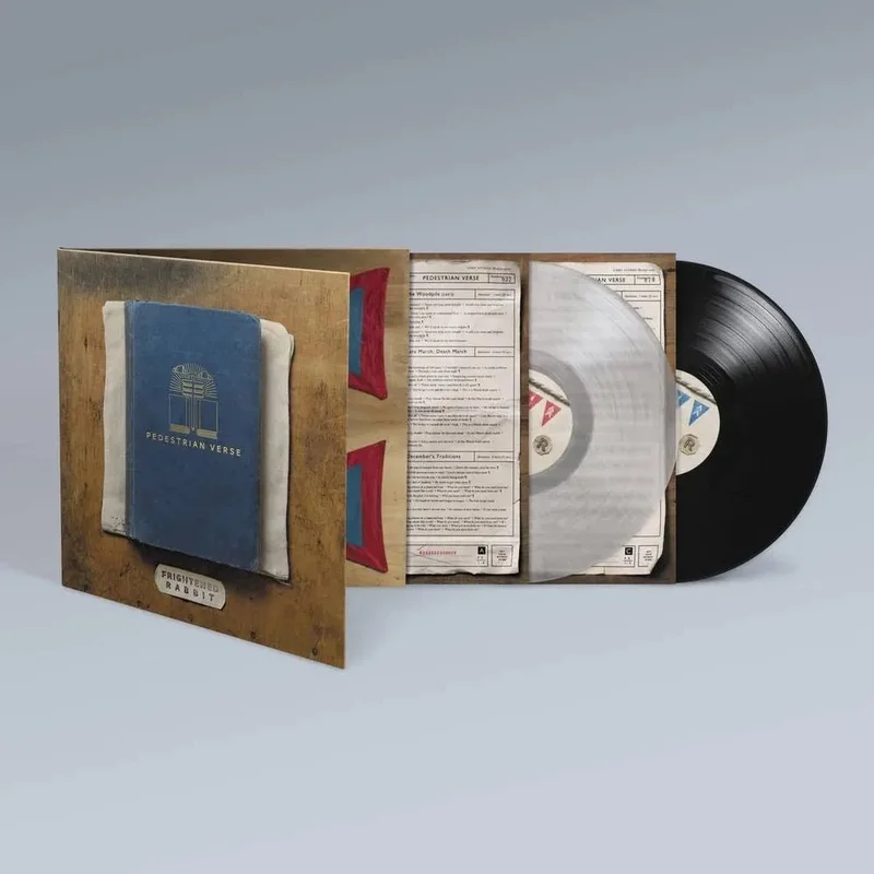 Frightened Rabbit - Pedestrian Verse (10th Anniversary) - Import 2LP Clear/Black Color Vinyl Record
