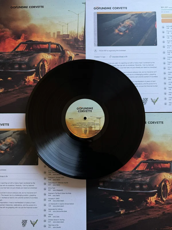 [FRR087] J.U.S (of BRUISER BRIGADE) "GoFundMe Corvette" LP