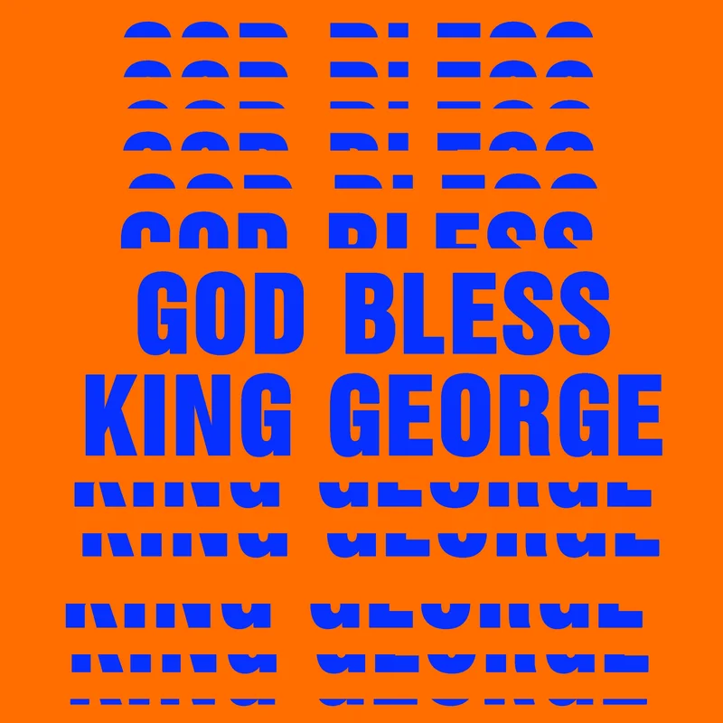 God Bless King George Sticker