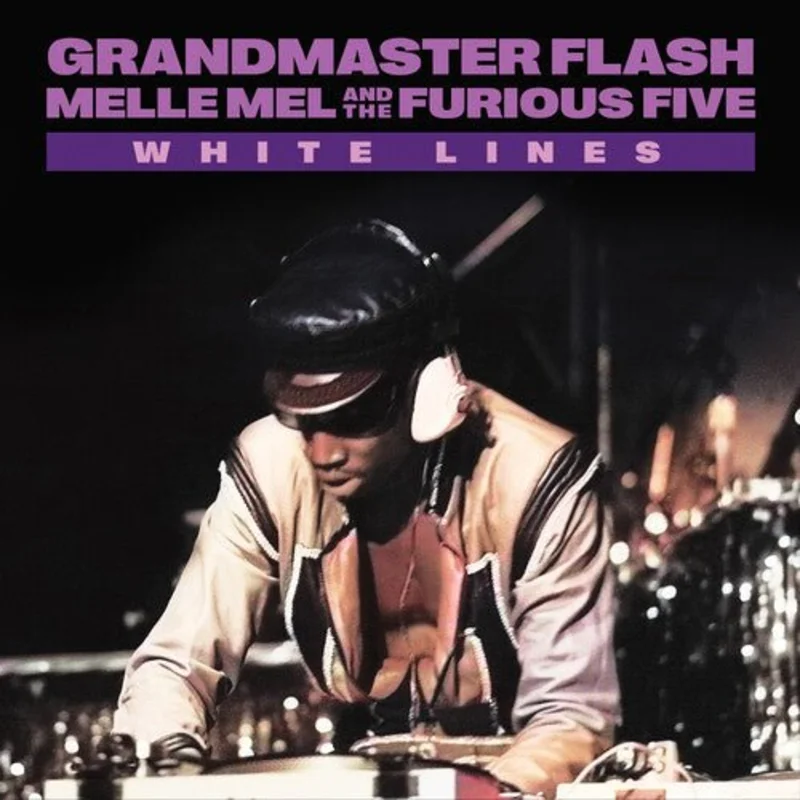 Grandmaster Flash, Melle Mel & The Furious Five - White Lines (Clear Glitter Color) Vinyl 7"