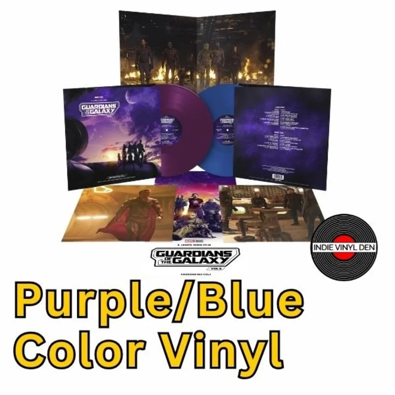 Guardians of the Galaxy Awesome Mix Vol 3 - Purple & Blue Color Vinyl 2LP