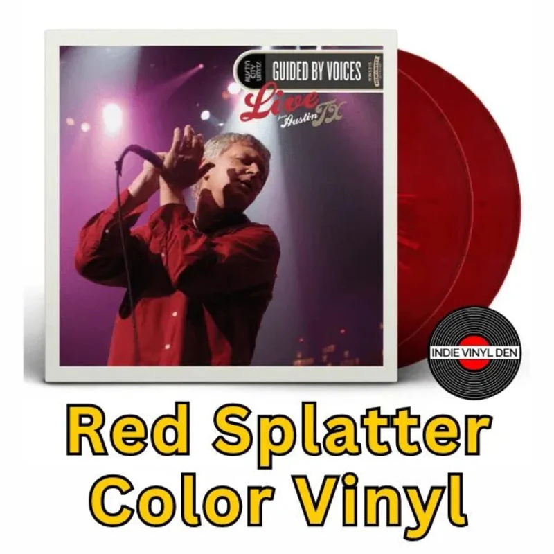 Guided By Voices - Live From Austin, TX - Red Splatter Color Vinyl Record