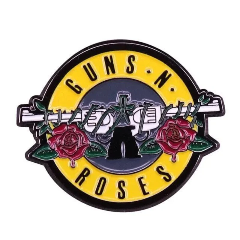 Guns and Roses Logo Enamel Pin