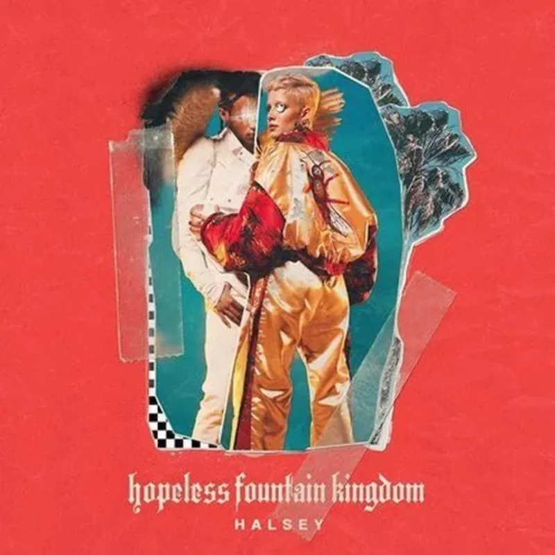 Halsey - Hopeless Fountain Kingdom - Cloudy Clear Teal Splatter Color Vinyl LP