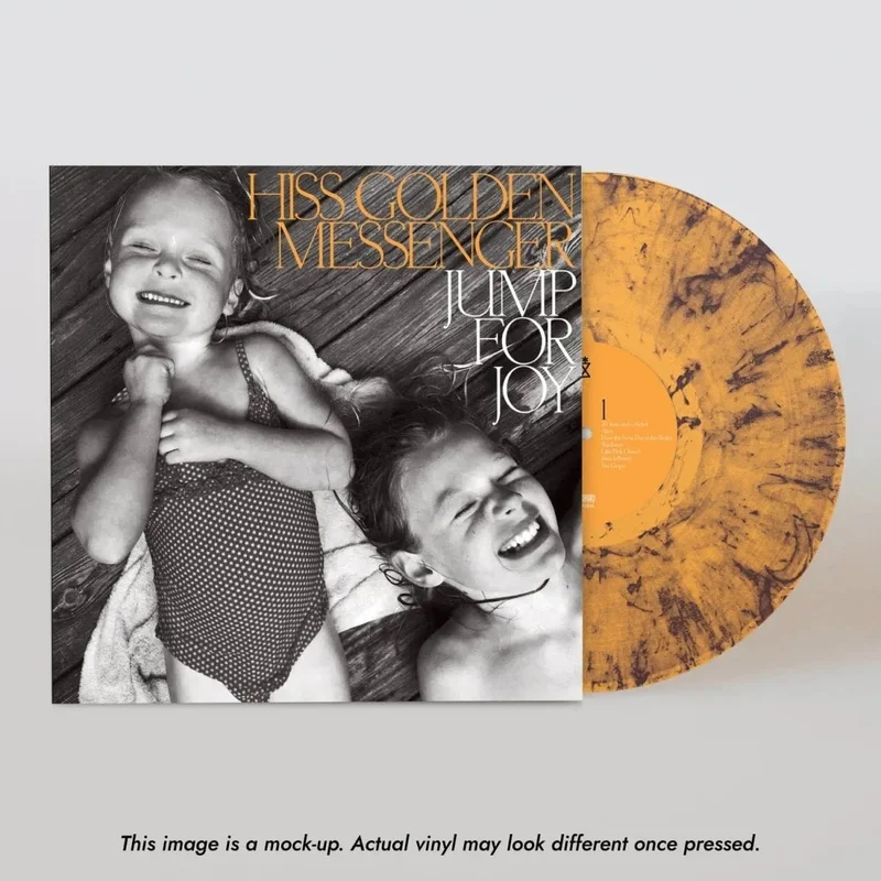Hiss Golden Messenger - Jump for Joy - orange & black swirl color vinyl