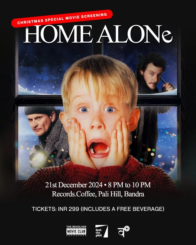 Home Alone Movie Screening | 21st December 2024 | 8 PM to 10 PM | at Records Coffee (Bandra)