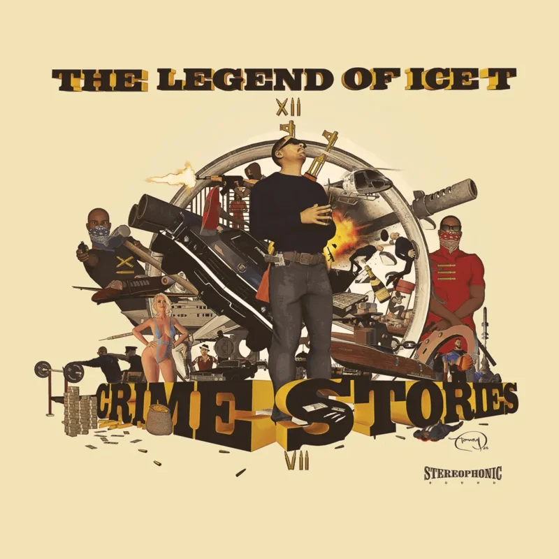 Ice-T - The Legends of Ice-T: Crime Stores (Clear Red Splatter Color) Vinyl LP