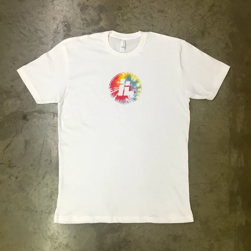 IL Tie-Dye Dot Logo (White)