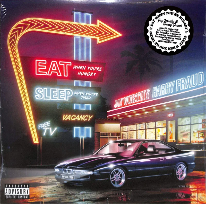 JAY WORTHY & HARRY FRAUD "Eat When You're Hungry, Sleep When You're Dead" VINYL LP (Black Edition)