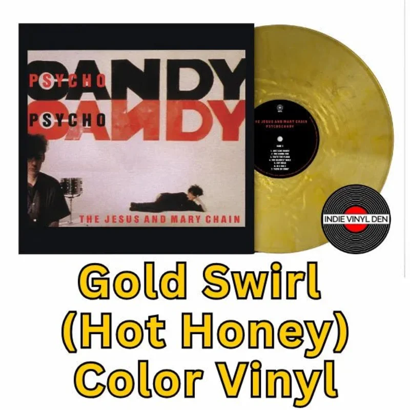 Jesus And Mary Chain Psychocandy 40th Anniversary Gold Swirl Color Vinyl