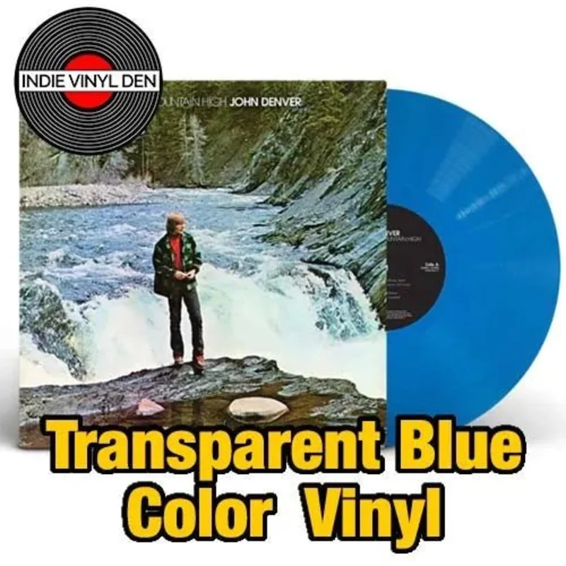 John Denver - Rocky Mountain High (50th Anniversary) - Blue Color Vinyl Record