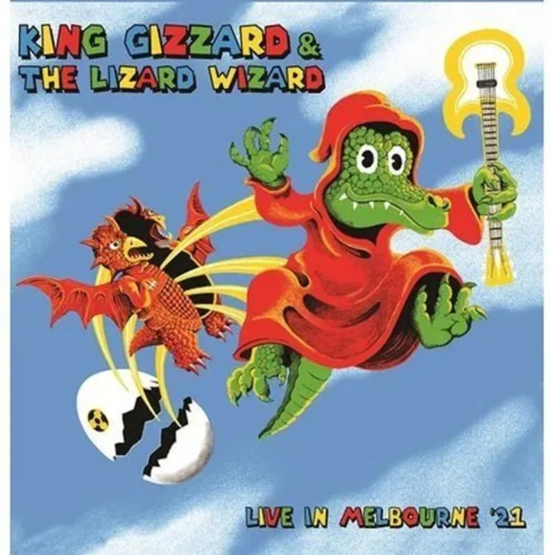 King Gizzard and the Lizard Wizard - Live In Melbourne '21 - Yellow Color Vinyl Record 2LP