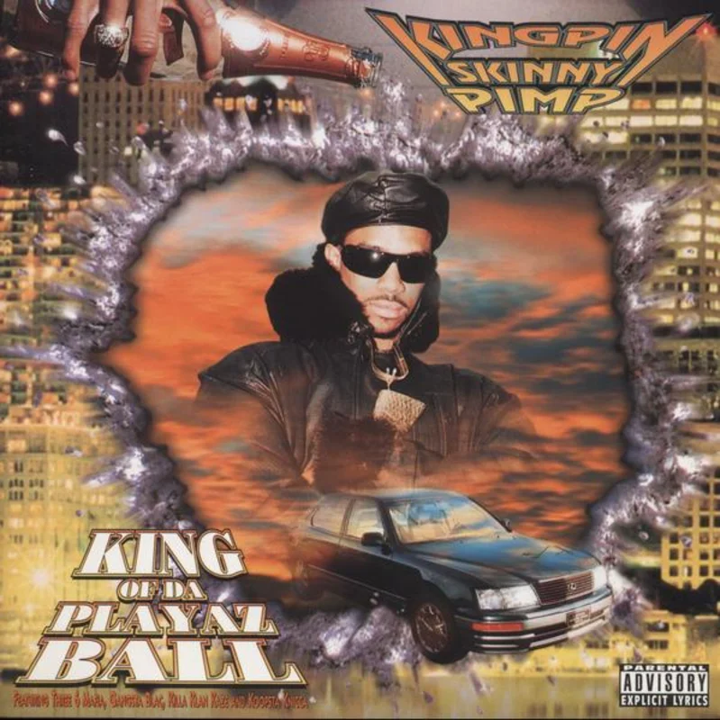 Kingpin Skinny Pimp - King of Da Playaz Ball (Orange Color) Vinyl LP