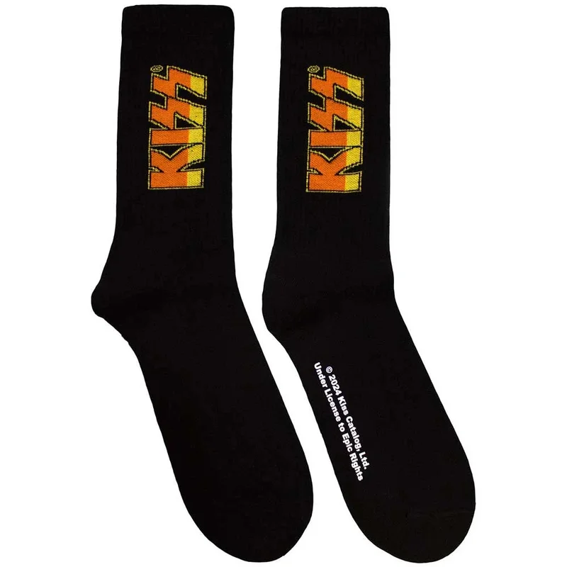 Kiss - Terry Orange Logo Socks