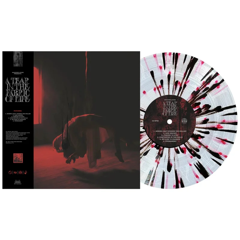 Knocked Loose - A Tear In The Fabric Of Life (Clear w/ Red & Black Splatter Vinyl)