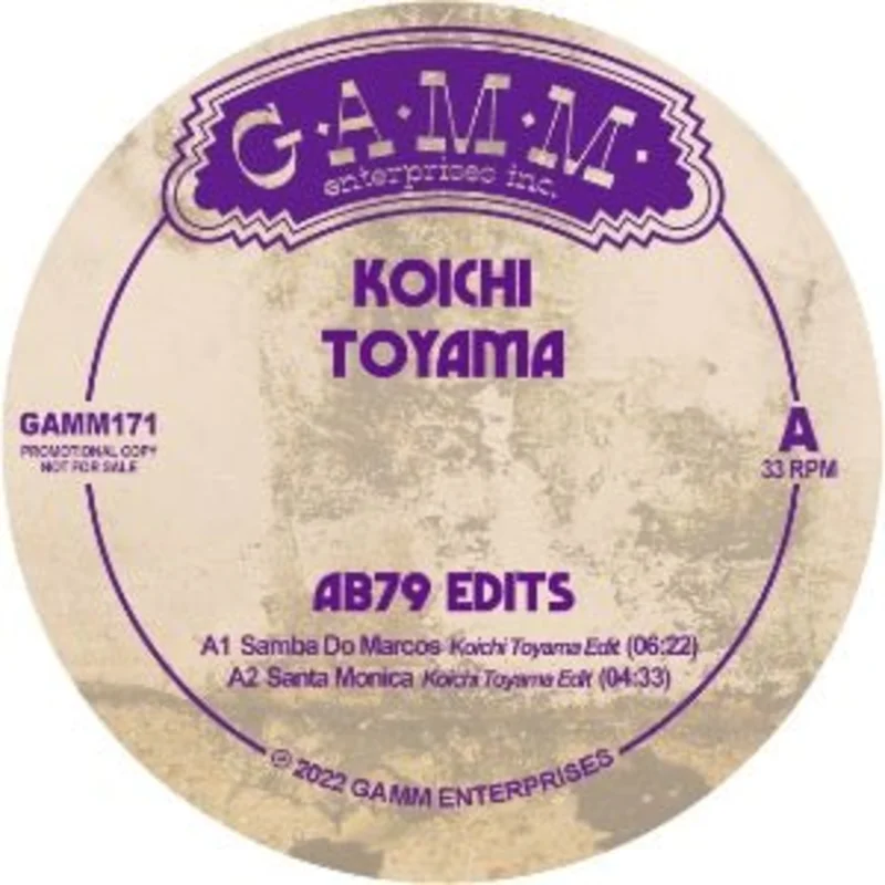 Koichi Toyama - AB79 Edits Vinyl 12"