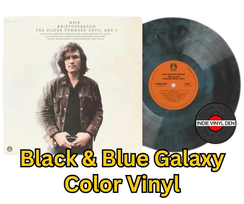 Kris Kristofferson - The Silver Tongued Devil And I - Black & Blue Galaxy Color Vinyl Record