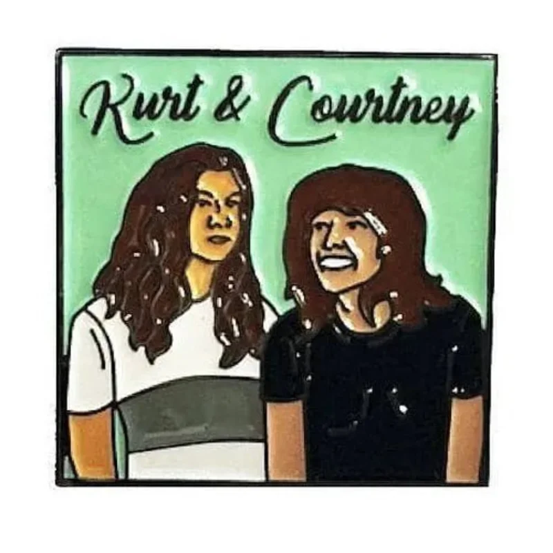 Kurt Vile and Courtney Barnett Enamel Pin