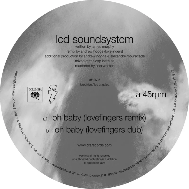 LCD Soundsystem - oh baby (Lovefingers Remixes) - Vinyl Record