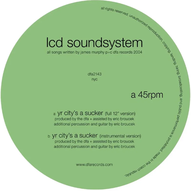 LCD Soundsystem - Yr City's A Sucker - Vinyl Record
