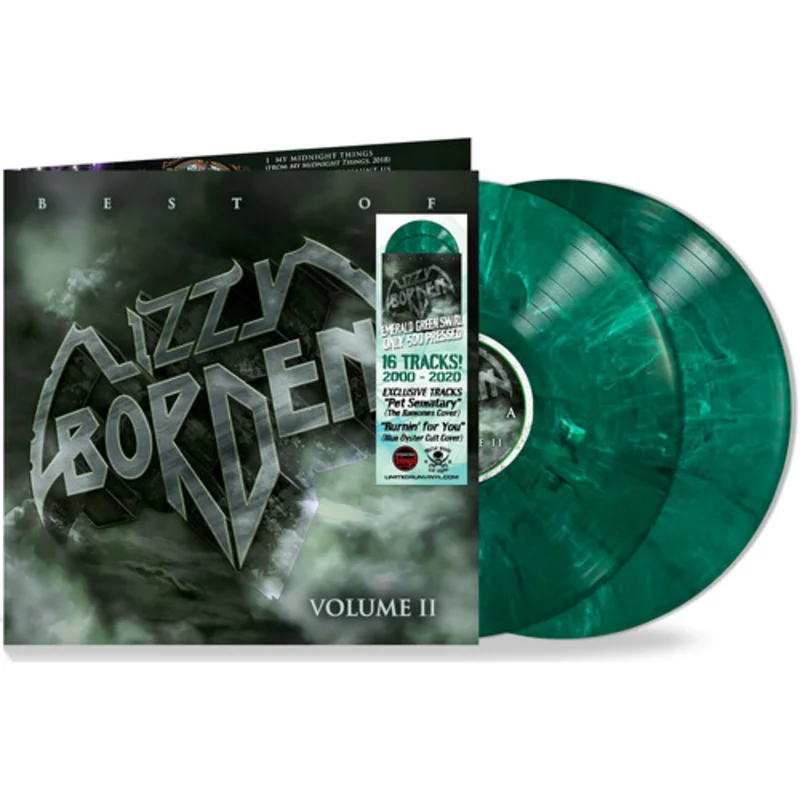 Lizzy Borden - The Best of Lizzy Borden Vol 2 (Green Limited Edition Deluxe Edition Gatefold LP Jacket Vinyl)