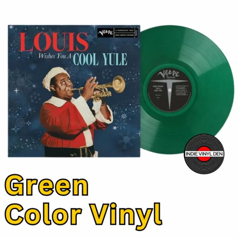 Louis Armstrong - Louis Wishes You a Cool Yule - Green Color Vinyl Record