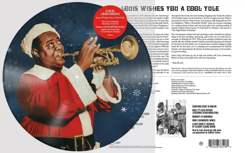 Louis Armstrong - Louis Wishes You a Cool Yule - Picture Disc Vinyl Record