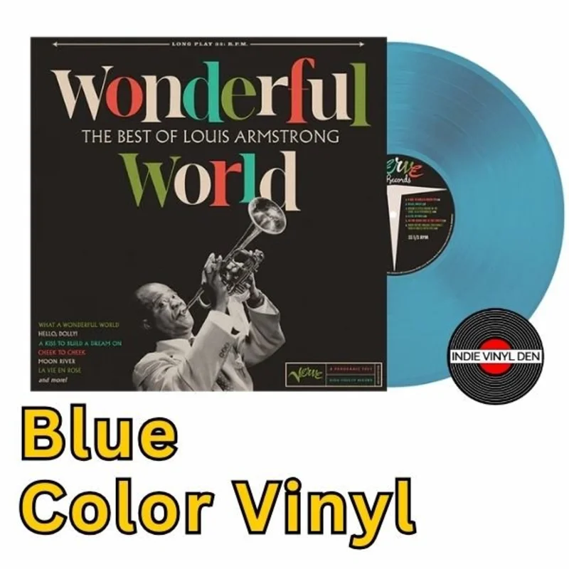 Louis Armstrong  Wonderful World (The Best Of) Blue Color Vinyl