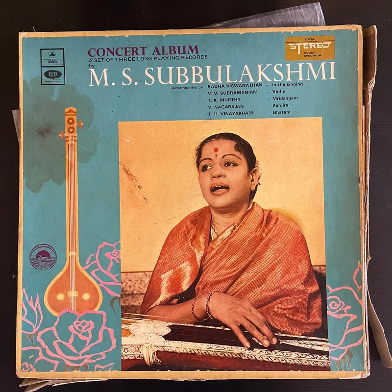 M.S. Subbulakshmi - Concert Album - A Set Of Three Long Playing Records ( (Used Vinyl - VG) KG Marketplace