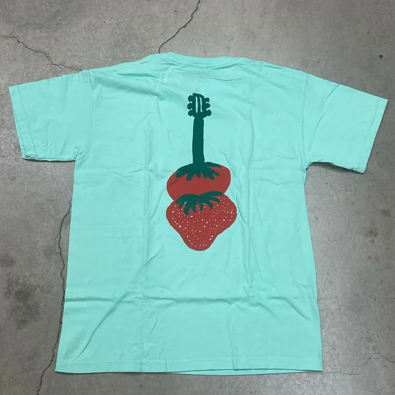 Mapache Strawberry Pocket T-Shirt Lime