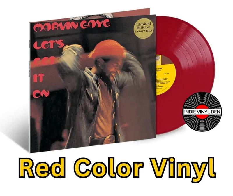 Marvin Gaye - Let's Get it On - Red Color Vinyl Record