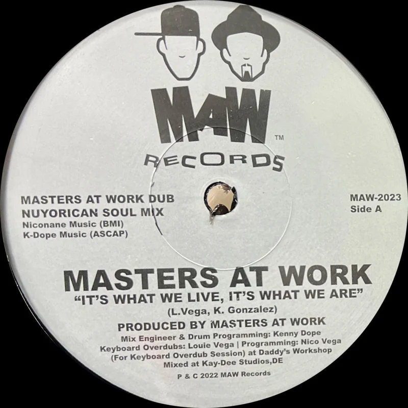 Masters At Work - It's What We Live... Vinyl 12"