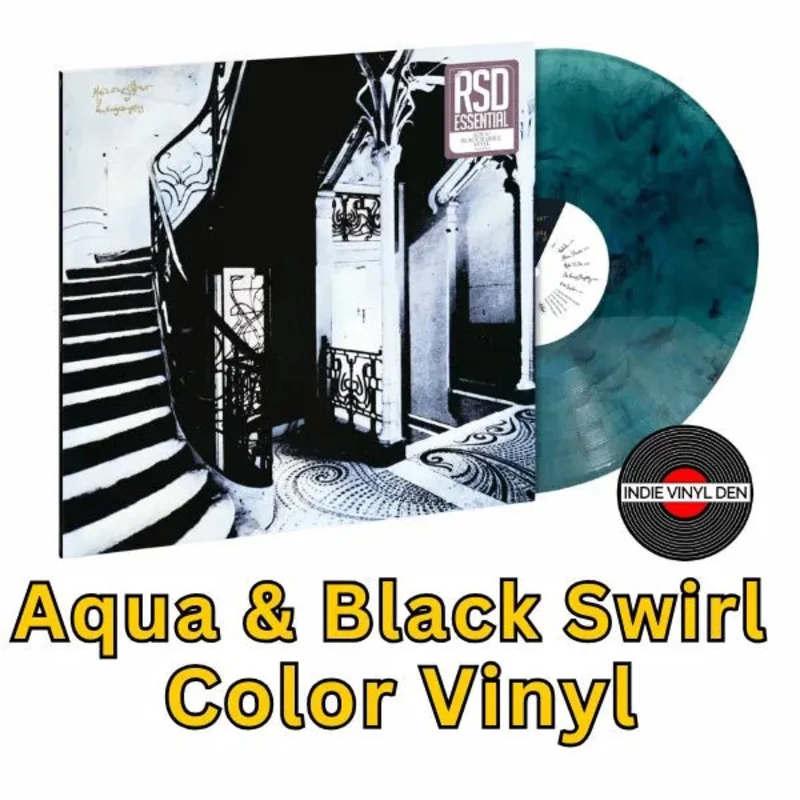 Mazzy Star -  SHE HANGS BRIGHTLY - Aqua & Black Swirl Color Vinyl Record