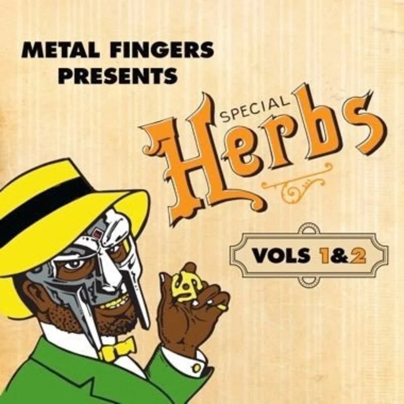 MF DOOM/Metal Fingers - Special Herbs Vol. 1 & 2 (Yellow Mustard Color) Vinyl LP