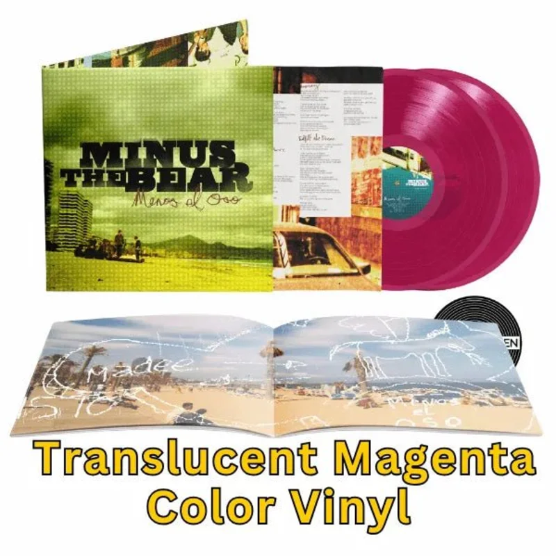 Minus the Bear - Menos el Oso (20th Anniversary)  - Translucent Magenta Color Vinyl Record
