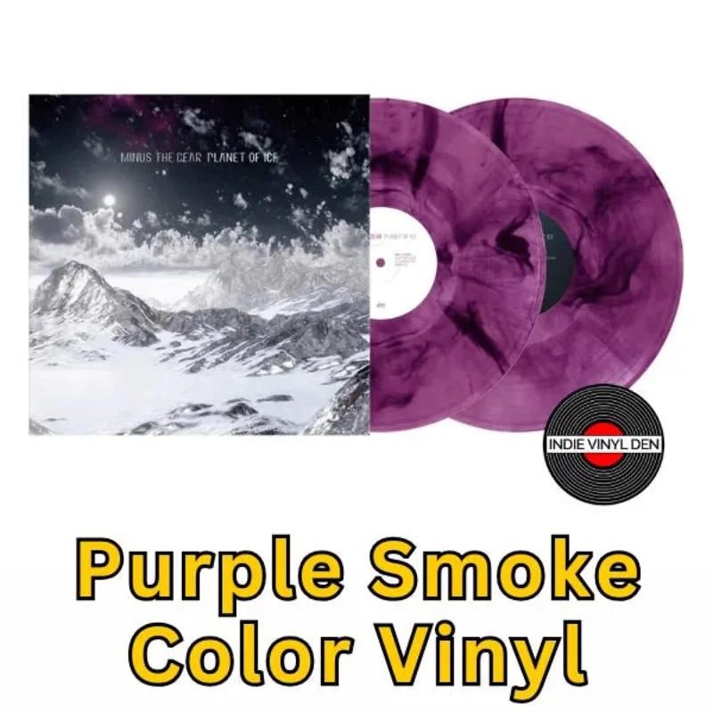 Minus the Bear - Planet of Ice - Purple Smoke Color Vinyl Record