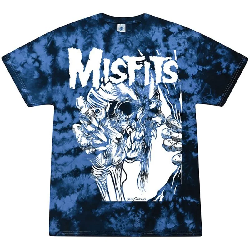 Misfits Eyeball Blue Tie Dye Tee